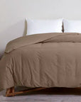 taupe duvet cover Cannon Cotton Fresh