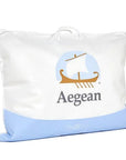 Cuscino in piuma Aegean White Goose Mix