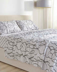 printed abstract bed sheet set Cannon Cotton Fresh