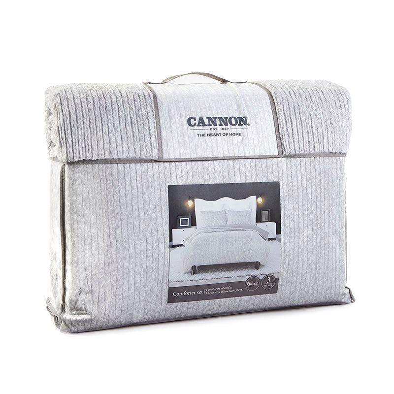 Cannon Rabbit Fur Duvet-Blanket Set