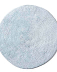 blue round bath rug Fieldcrest Ultra Soft
