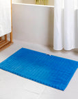 blue bath mat Fieldcrest Ultra Soft