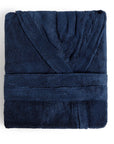 navy bathrobe Hauz Modal