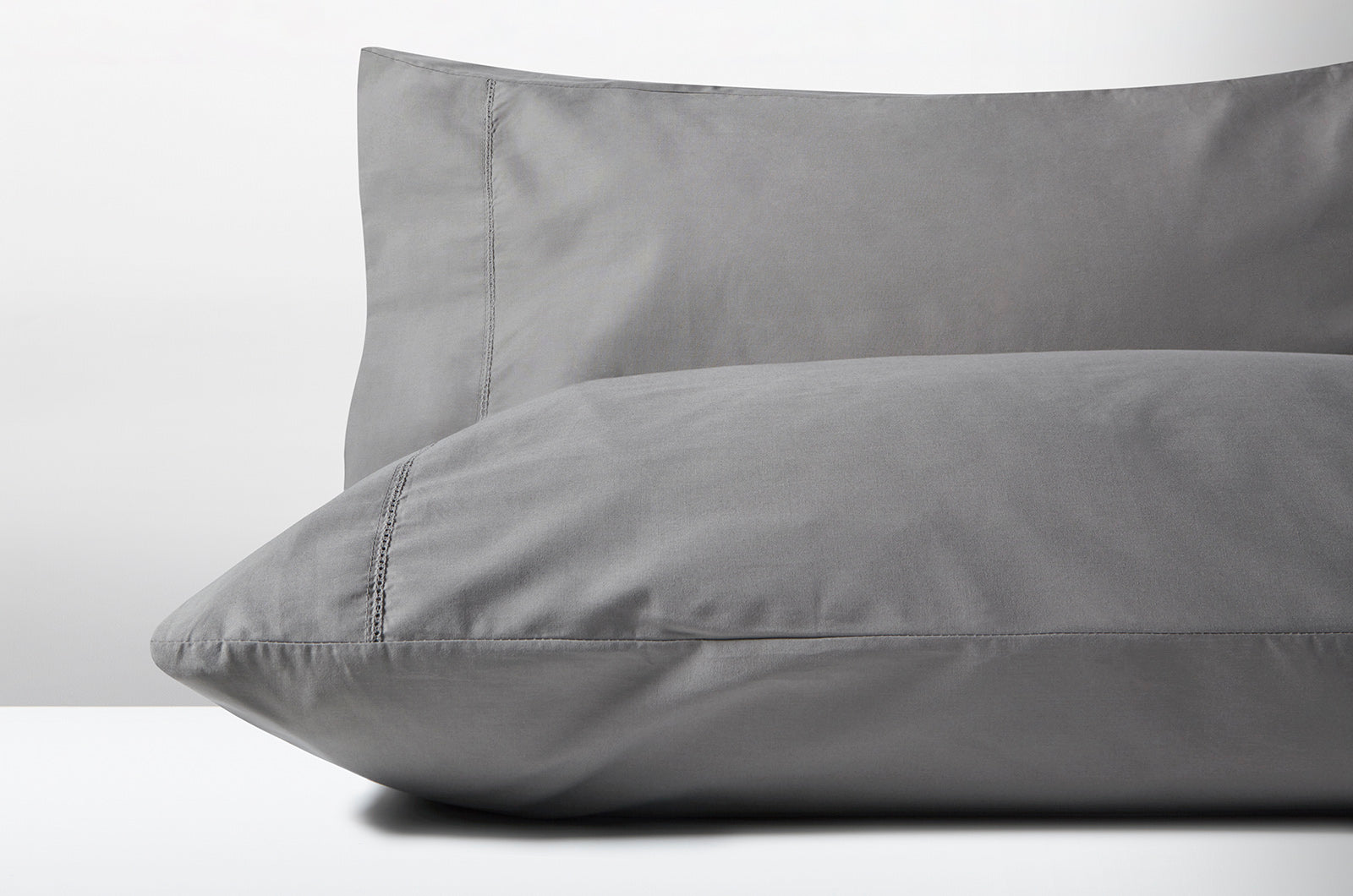 Cannon Imperial solid grey pillowcases