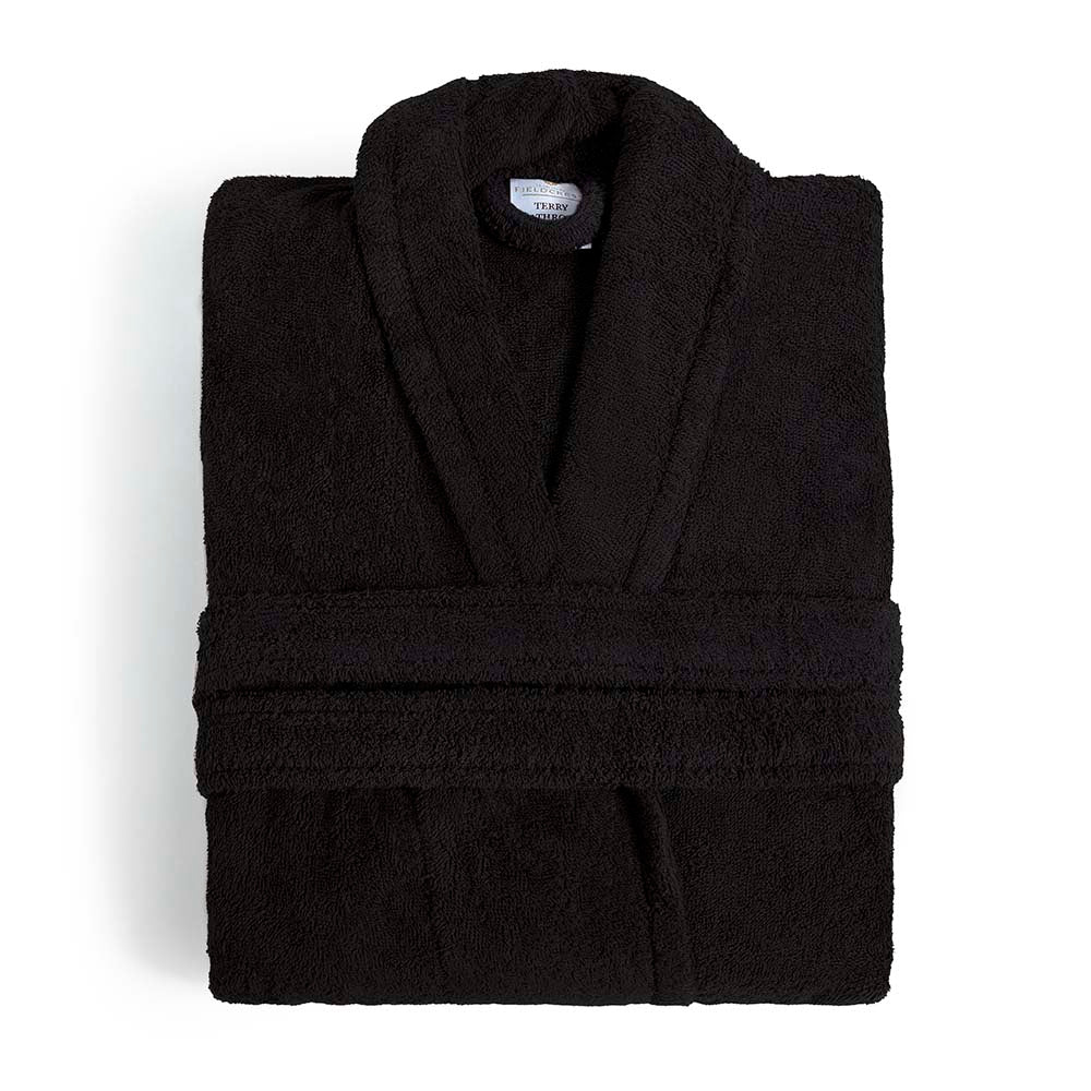 black bathrobe fieldcrest ultra soft