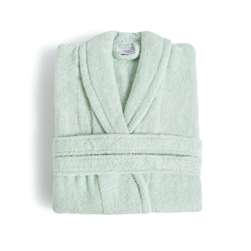 solid ether bathrobe fieldcrest ultra soft
