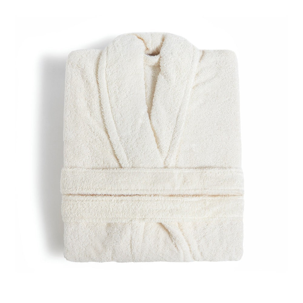 solid ivory bathrobe fieldcrest ultra soft