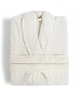 solid ivory bathrobe fieldcrest ultra soft