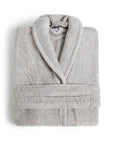solid light grey bathrobe fieldcrest ultra soft
