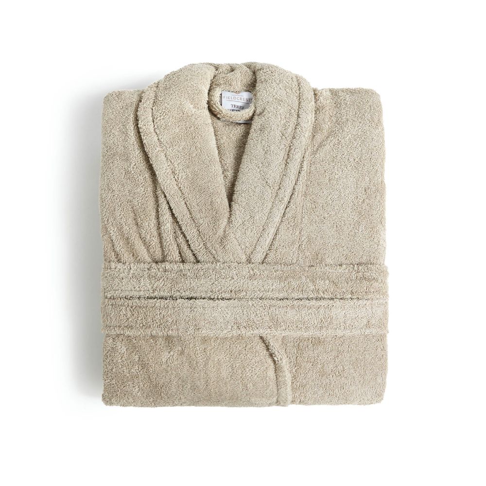 solid linen bathrobe fieldcrest ultra soft