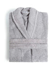 silver color bathrobe fieldcrest ultra soft