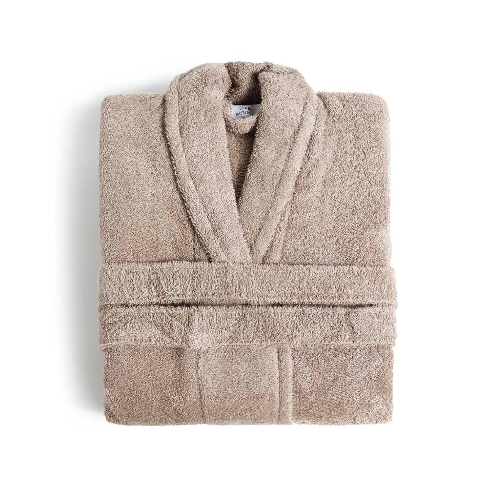 tan solid bathrobe fieldcrest ultra soft