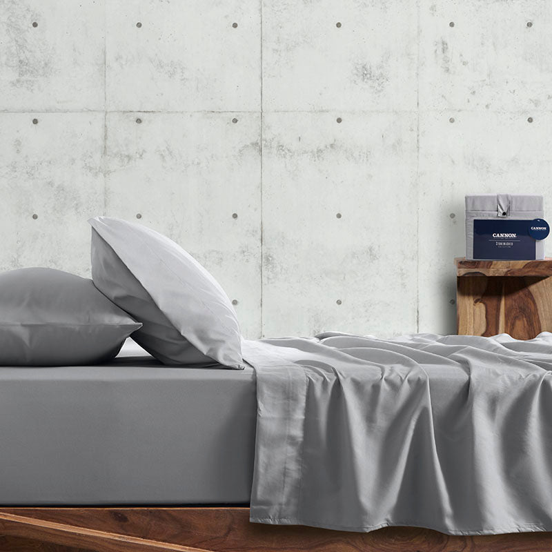 set lenzuola Cannon Stonewashed grigio chiaro