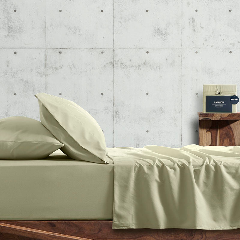 set lenzuola Cannon Stonewashed verde