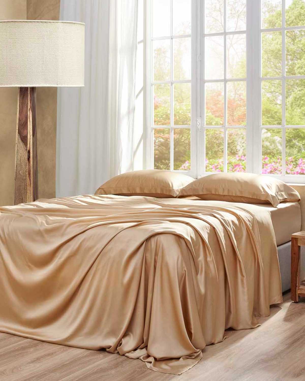 set lenzuola Charisma Tencel colore oro