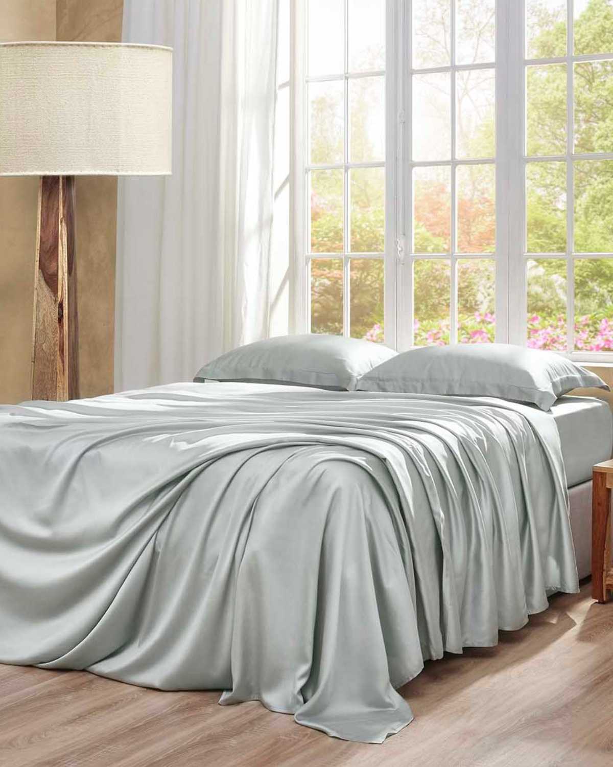 set lenzuola Charisma Tencel azzurro