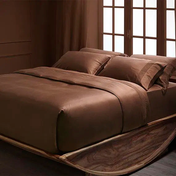 copripiumino marrone in bambù Hauz