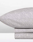 cannon cotton fresh bed sheet set mauve geometric pattern