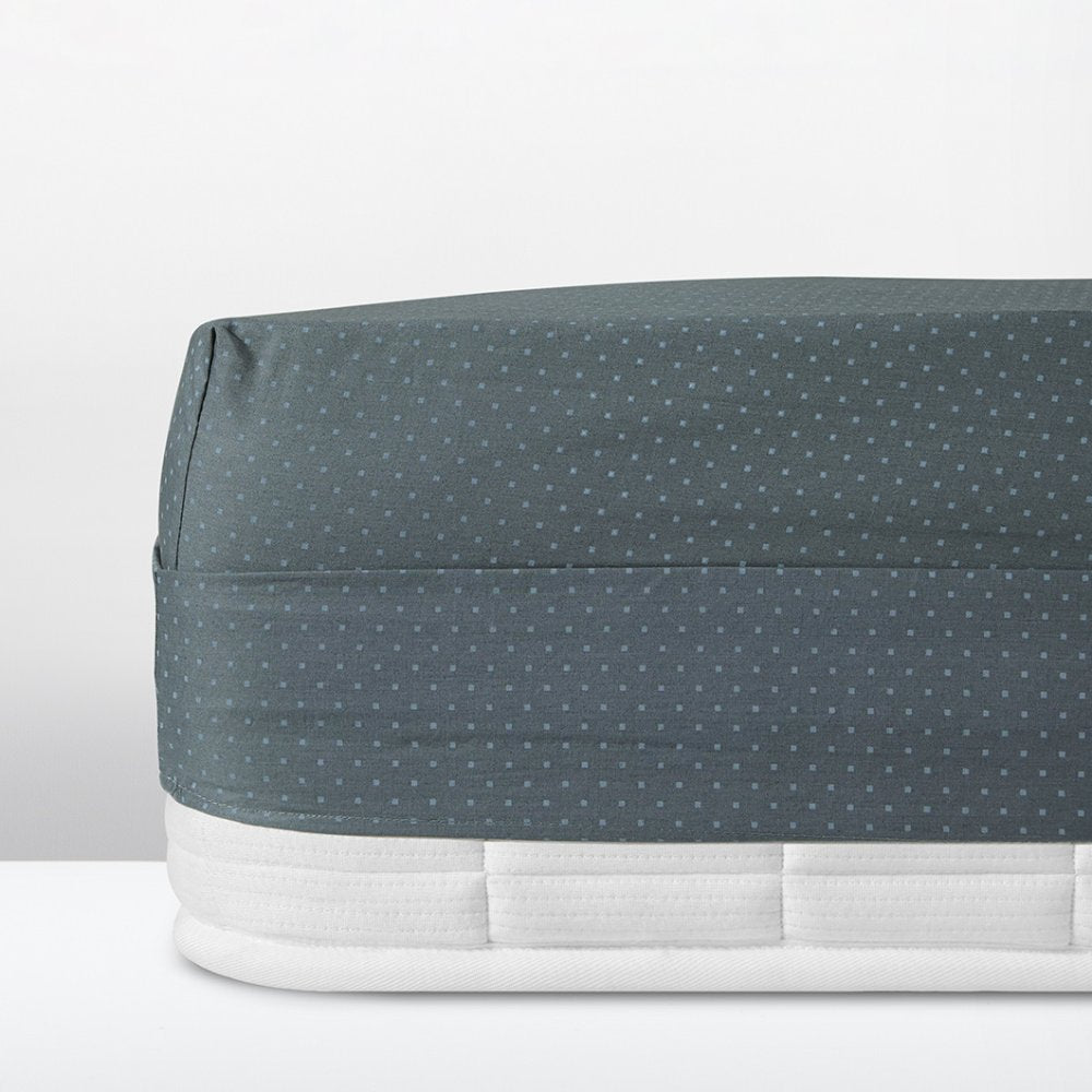 petrol dotted fitted sheet Cannon Imperial