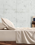 set di lenzuola beige Cannon Stonewashed