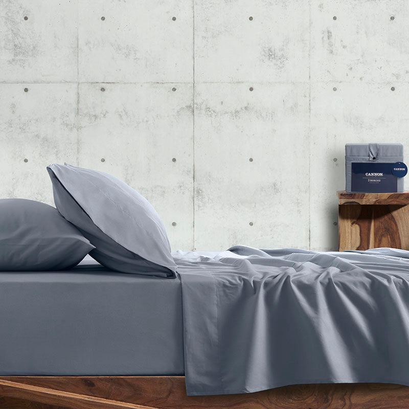 set di lenzuola blu Cannon Stonewashed