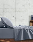 set di lenzuola blu Cannon Stonewashed
