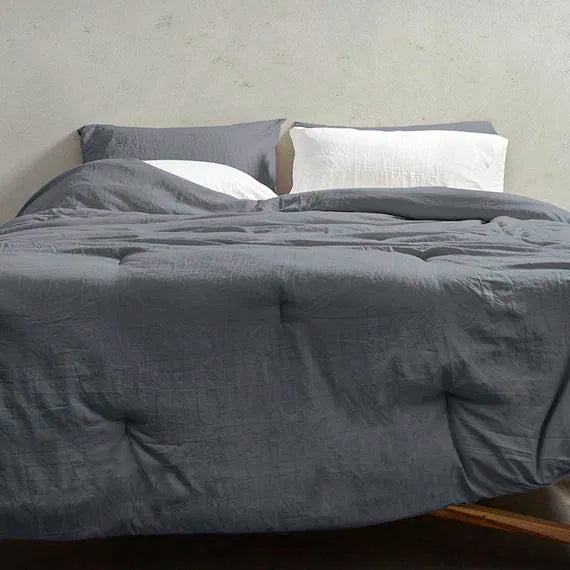 cannon stonewashed grey comforter