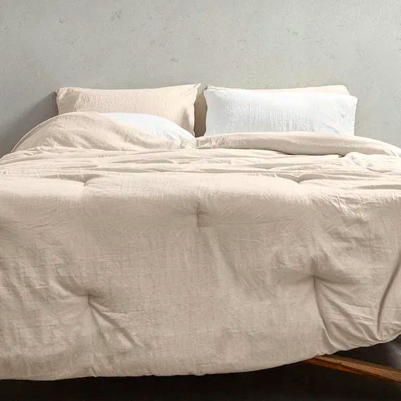 cannon stonewashed beige comforter