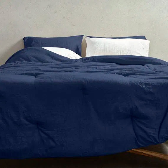cannon stonewashed navy comforter