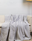 coperta per divano Charisma grigia