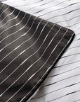 duvet cover black and white striped fabric
