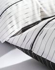 duvet cover set striped black white hauz limited
