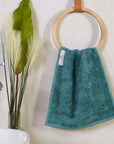 face towel 30x50 Fieldcrest green