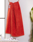 Fieldcrest hand towel 50x100 red