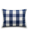 hastens travel pillow blue check
