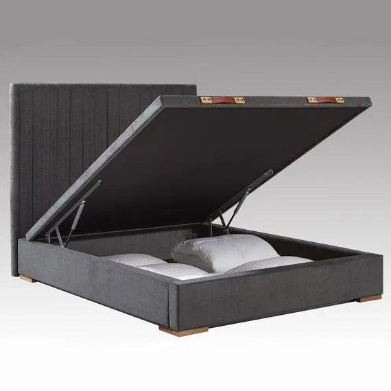 anthracite storage bed Hauz Scarlet