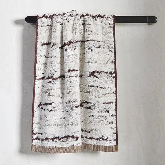 Hauz Sol printed hand towel bellini