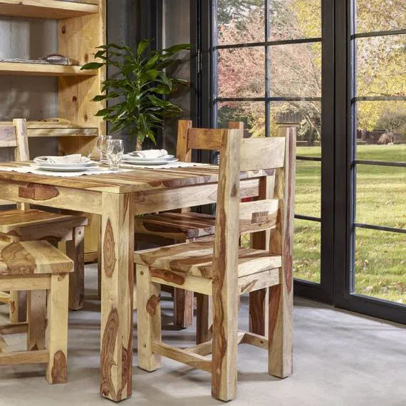 sheesham wood dinner table waverly palazzo