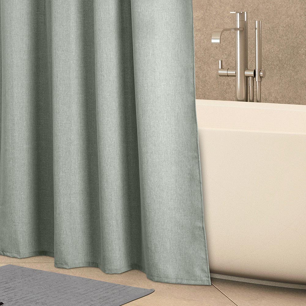 Fieldcrest bath curtain linen-look irish