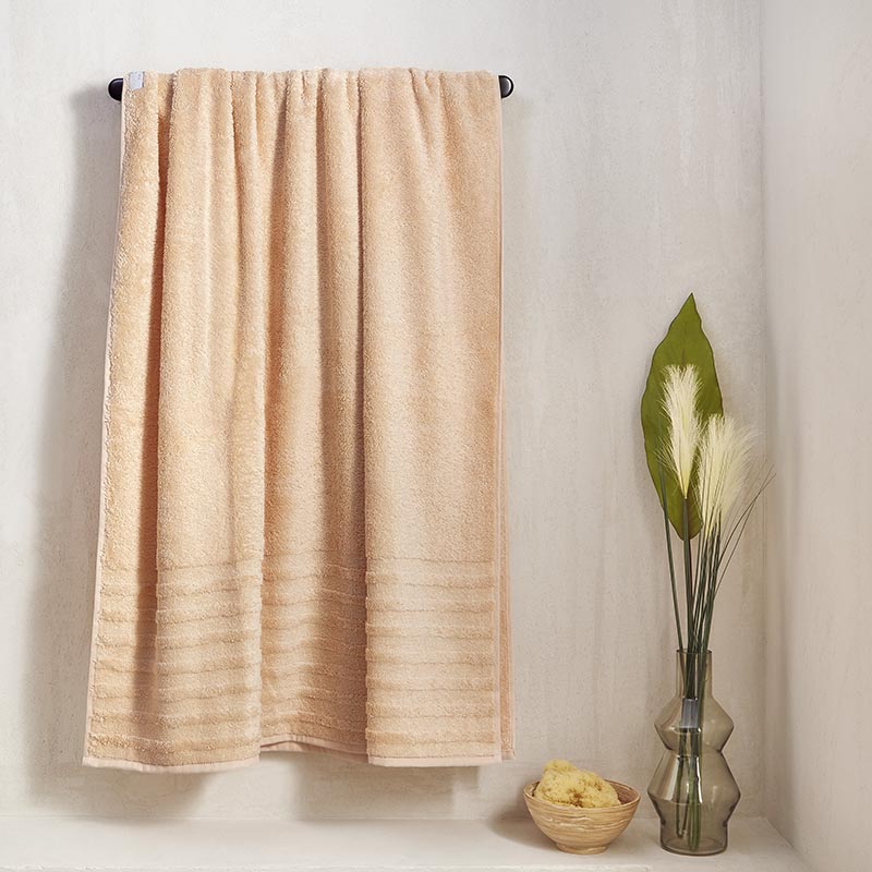 bath sheet towel Fieldcrest Ultra Soft 90x180 apricot