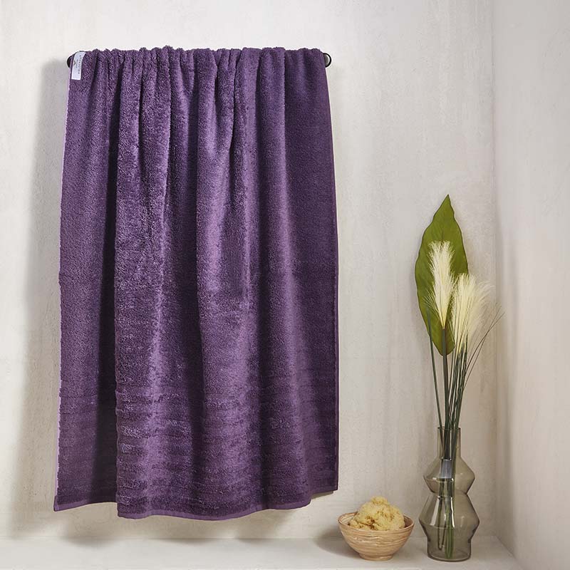 bath sheet towel Fieldcrest Ultra Soft 90x180 purple