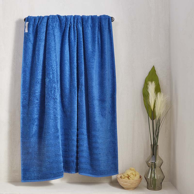 bath sheet towel Fieldcrest 90x180 blue