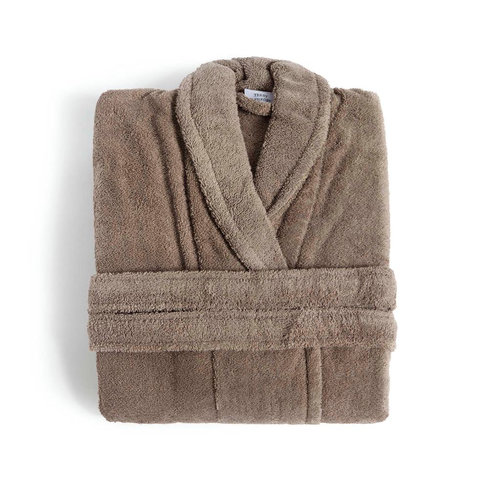 dark taupe bathrobe fieldcrest ultra soft