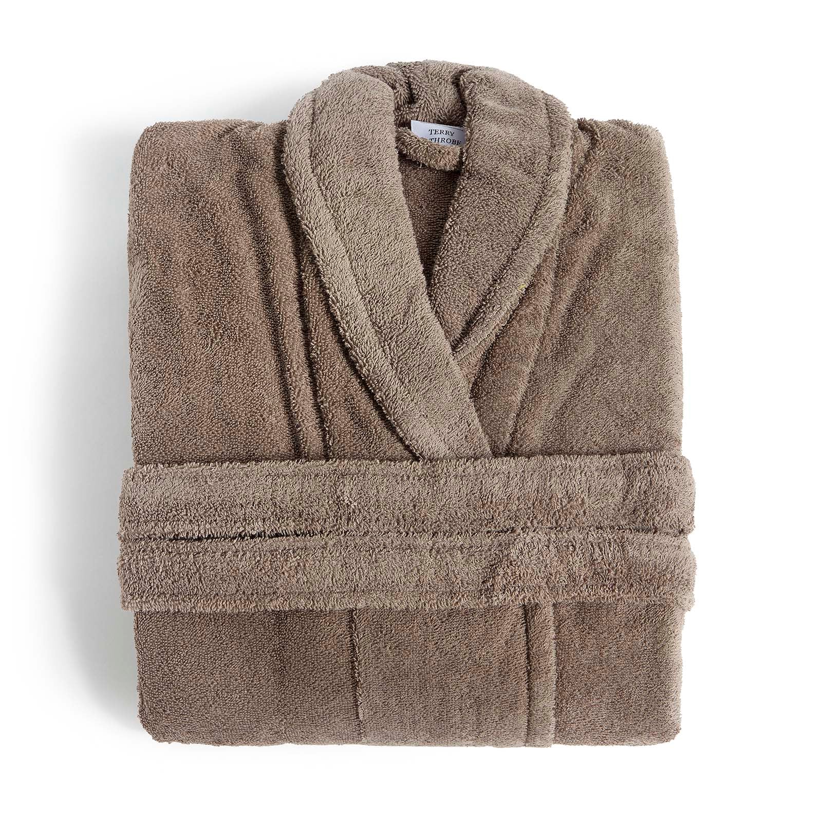 dark taupe bathrobe fieldcrest ultra soft