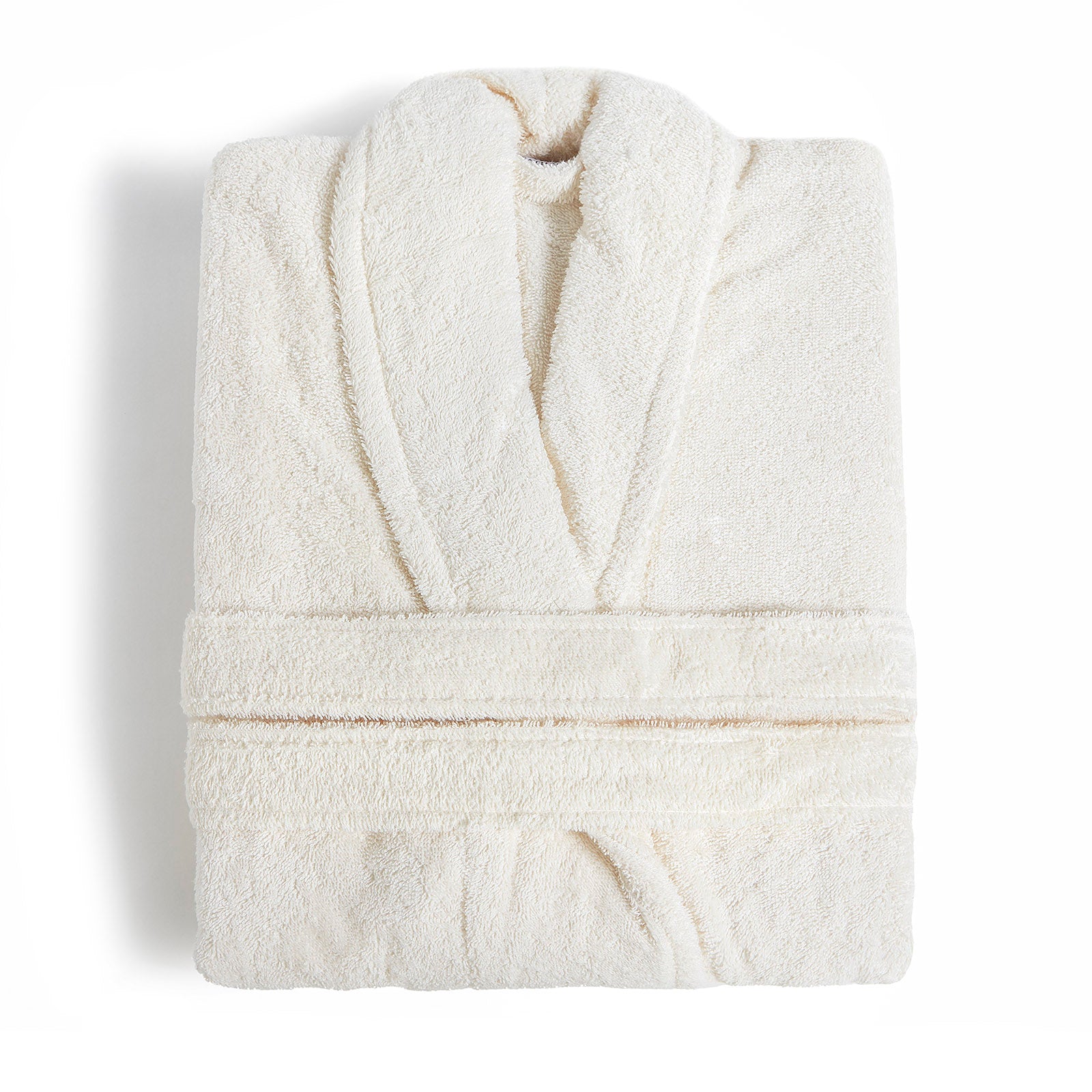 solid ivory bathrobe fieldcrest ultra soft