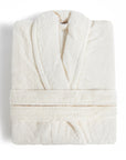 solid ivory bathrobe fieldcrest ultra soft