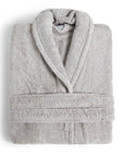 solid light grey bathrobe fieldcrest ultra soft