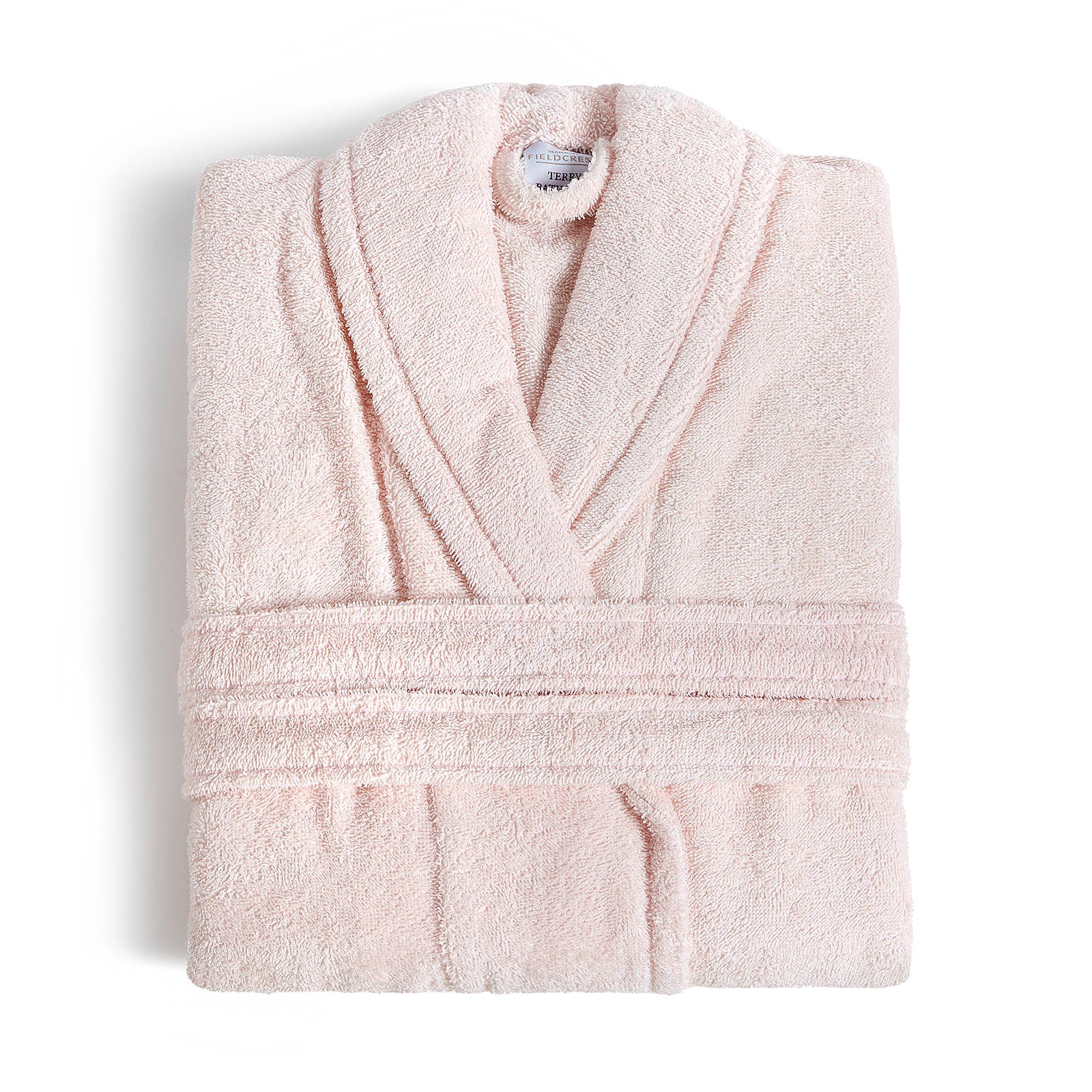 lavender blush solid bathrobe fieldcrest ultra soft