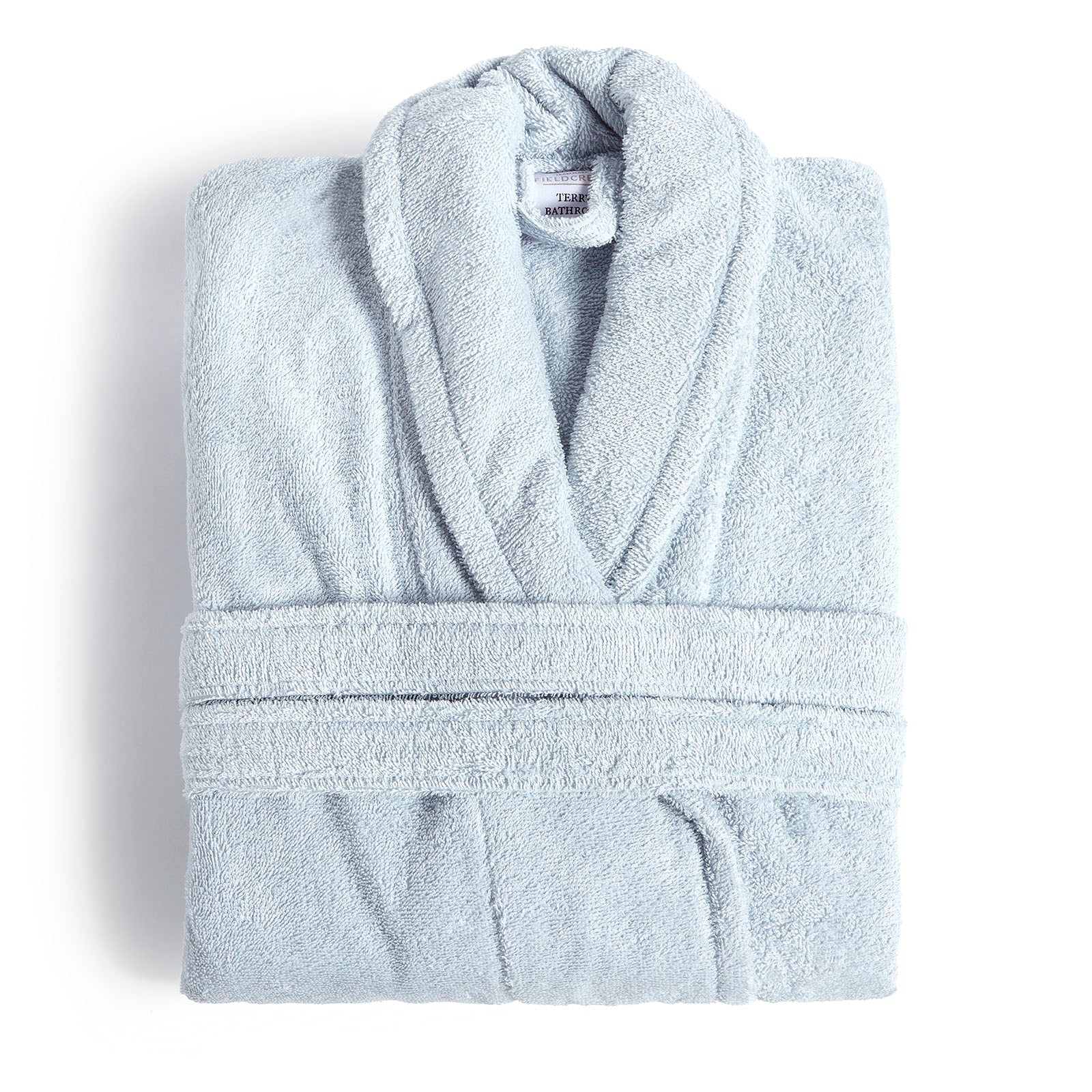 solid powder blue bathrobe fieldcrest ultra soft