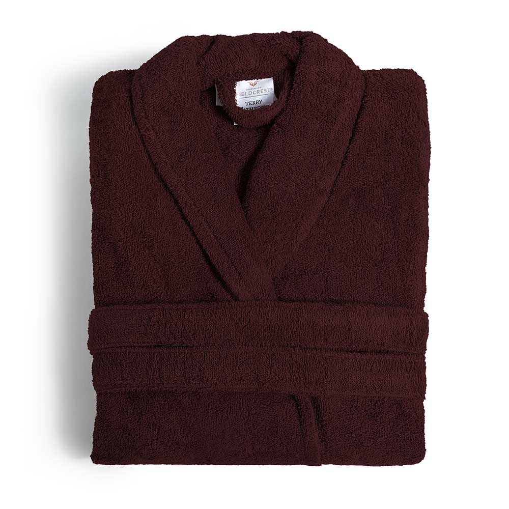 bordeaux bathrobe fieldcrest ultra soft